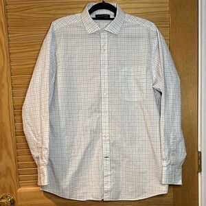 Tommy Hilfiger White and Blue Checkered Shirt
